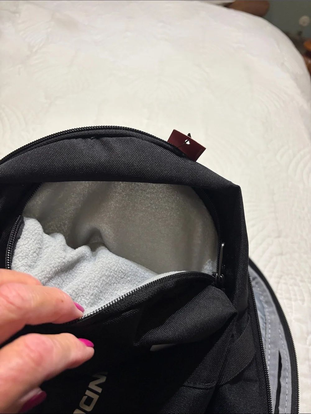 Under Armour Black Backpack with White Logo